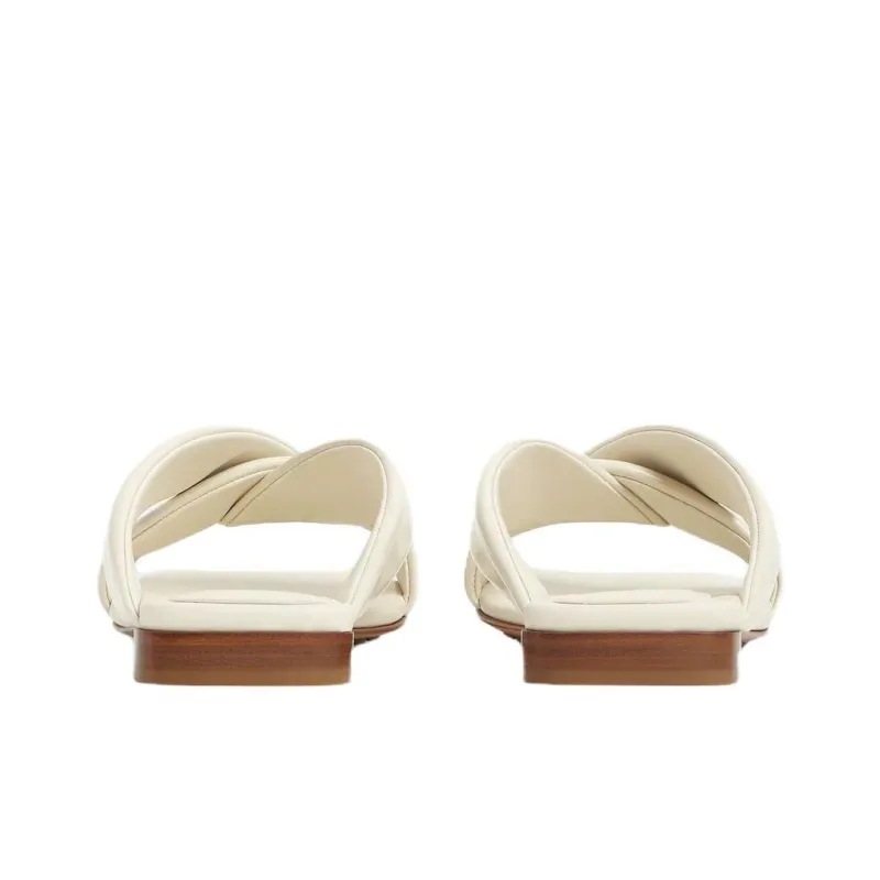 Bottega Veneta Slide Slippers Women's White-4