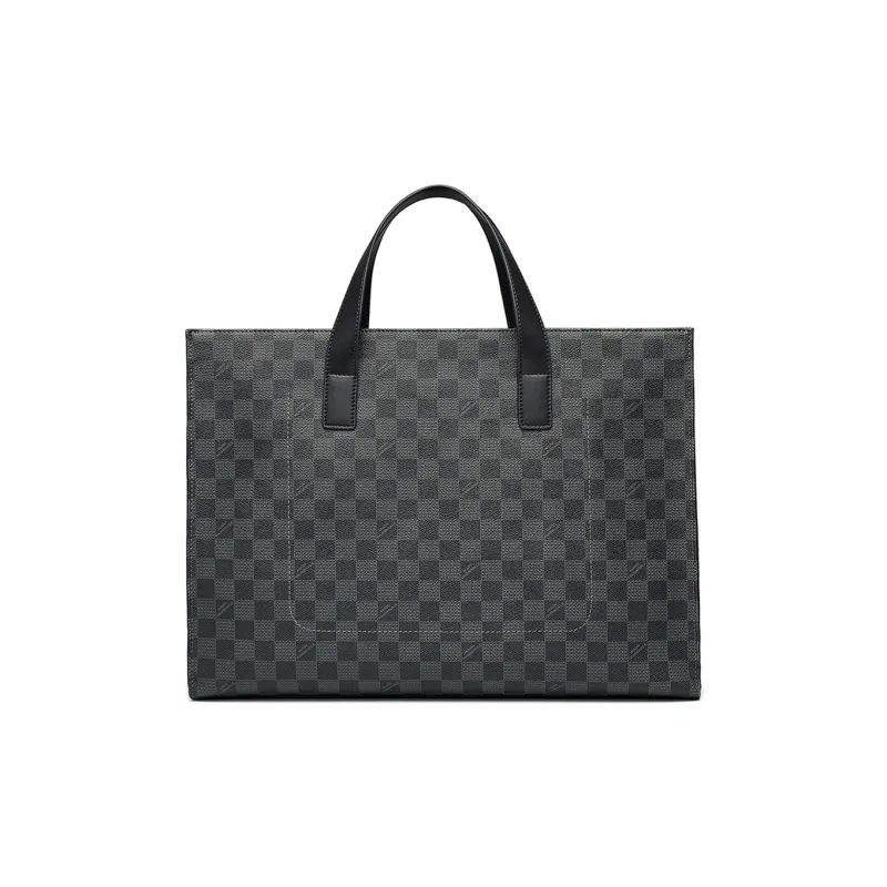 FAIRWHALE PVC Briefcase Tubas Men's Black-2