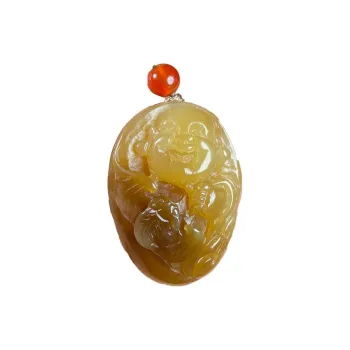 BUDOUXIAOAI Pendants Sugar Jade Women's