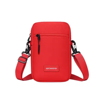 SEPTWOLVES Fabric Crossbody Bag, Shoulder Bag Trumpets Men's Red
