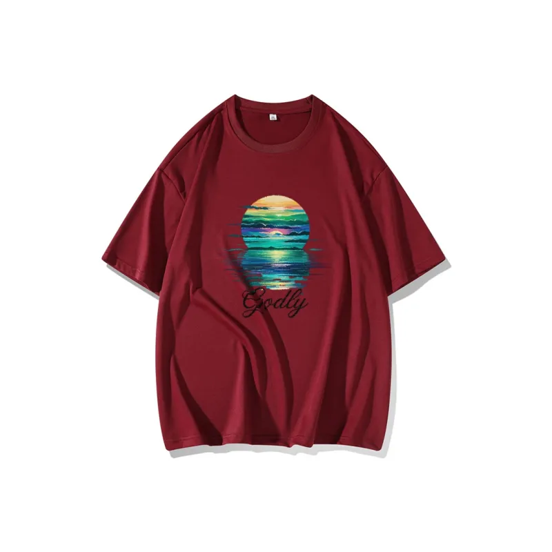 FAIRWHALE Drop Shoulder Sleeve T Shirt Women's-6