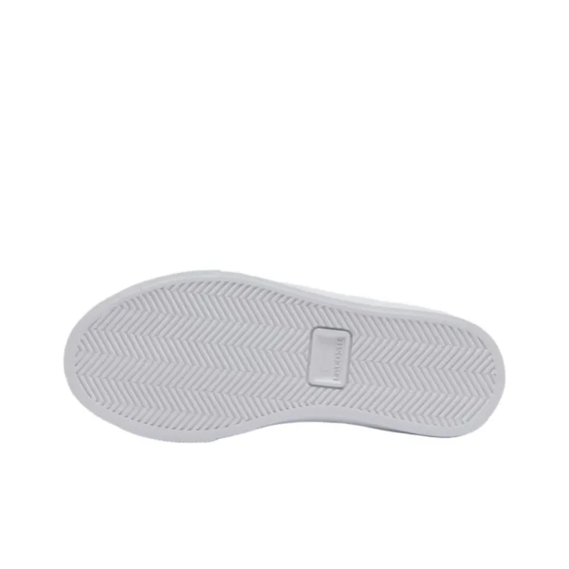 LACOSTE Lerond Wear resistant And Lightweight Low Top Skateboard Shoes Women's White-4