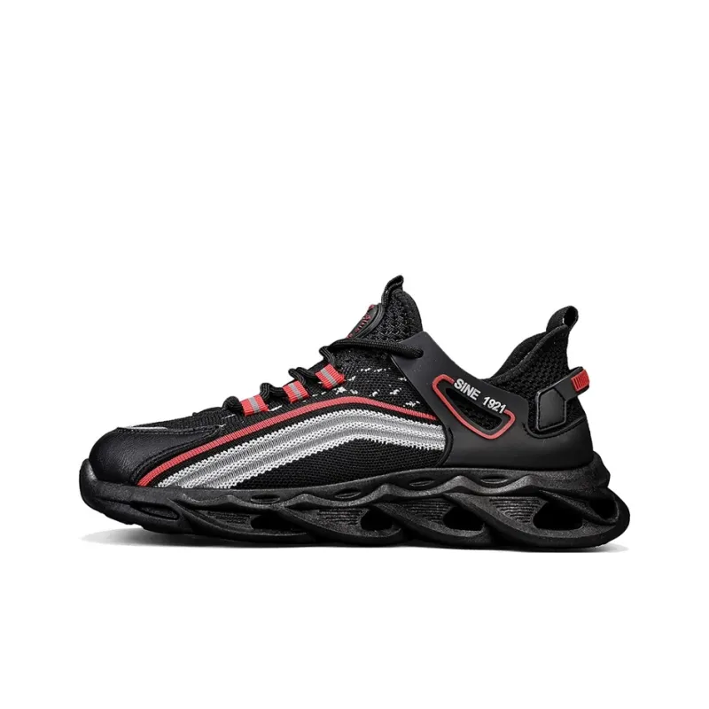 Binary Cushioning Abrasion Resistant Lightweight Low Top Casual Shoes Men's Black-0