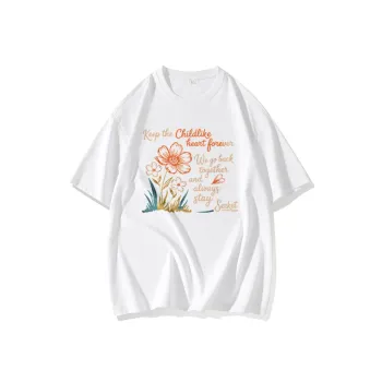 FAIRWHALE Drop Shoulder Sleeve T Shirt Women's