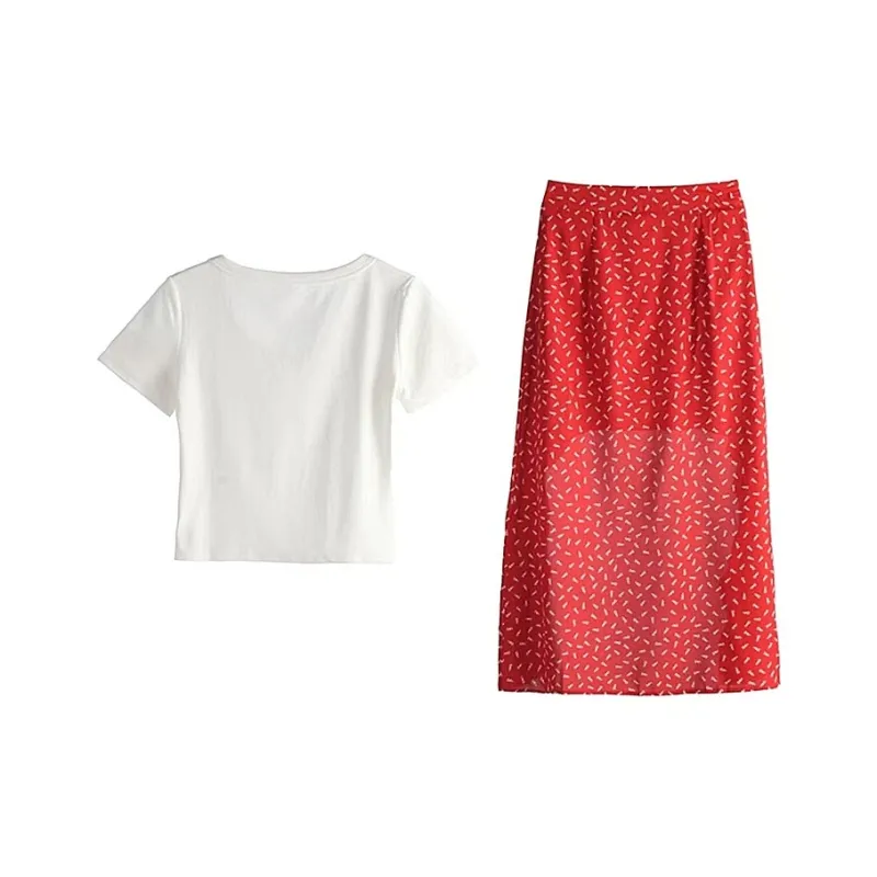 DOSOHEB Two Piece Skirt Sets Women's-1