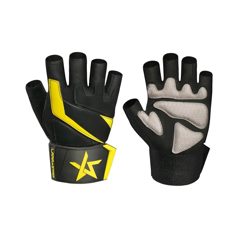 LARA STAR Fitness Gloves Protective Abrasion Resistant Palm Guard Slip Resistant Breathable Compression-16