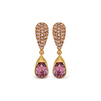 Oscar De La Renta Pavé Drop Earrings