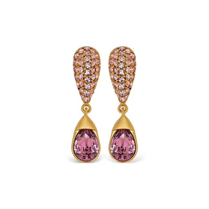 Oscar De La Renta Pavé Drop Earrings-0