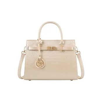 Vigno Synthetic Leather Shoulder Bag, Crossbody Bag, Handbag Women's Ecru