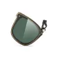 Foldable Flip-Up Style Transparent Green Frame with Polarized Deep Space Green Lens[SSS13-3]