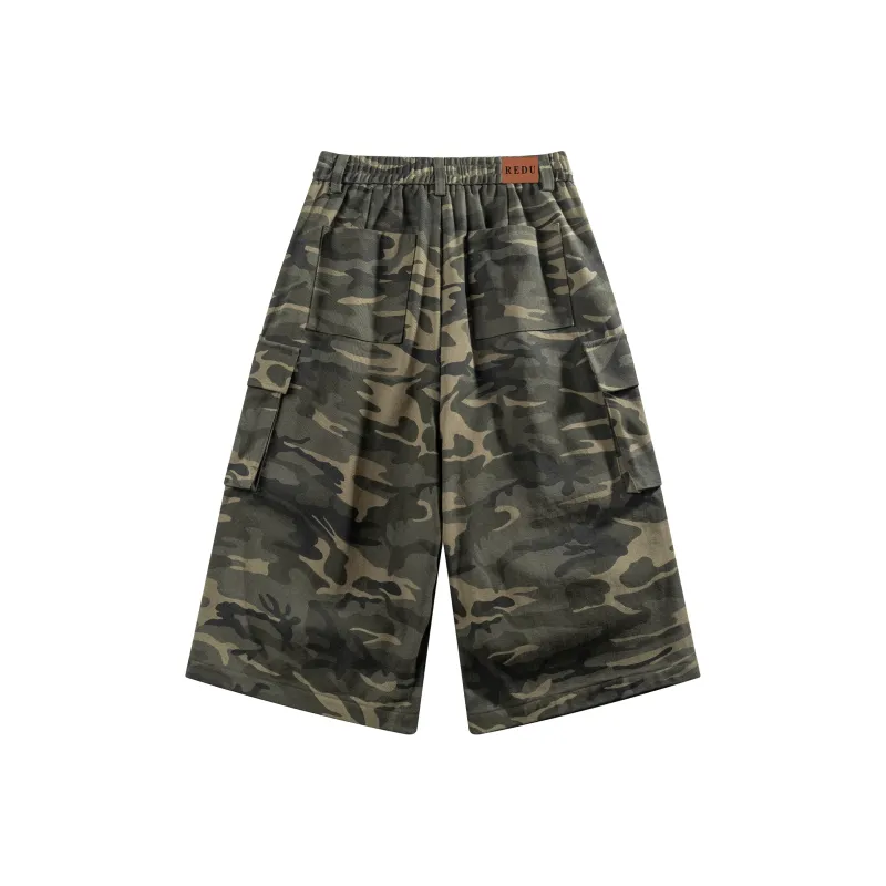 REDU Denim Shorts Unisex Camouflage-1