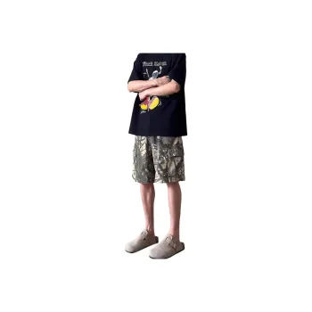 DUATOGE Denim Shorts Men Camouflage 
