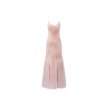 Mu Xiao Xin Slip Dresses Women's Pink