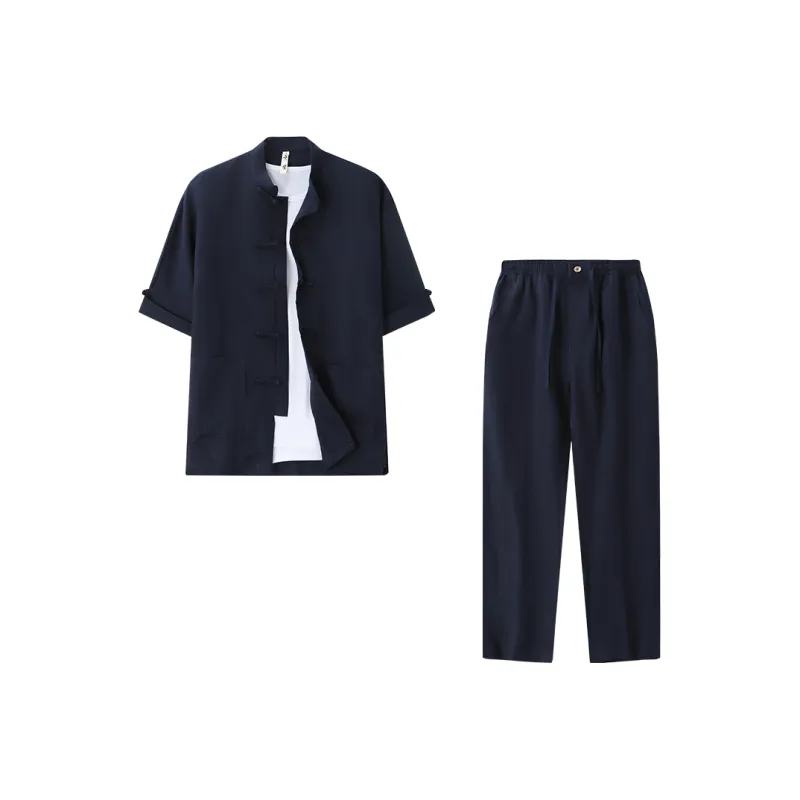 XUANSHENG Shirt Matching Set Men's-19