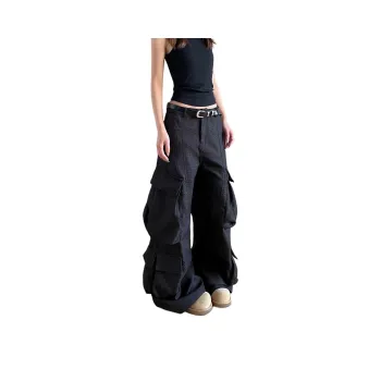 NEVER RULE Casual Pants Unisex Texture Black