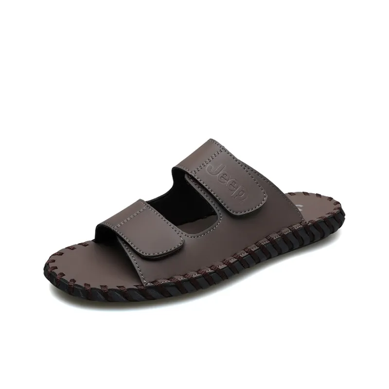 Jeep Rubber Sole Slip Resistant Abrasion Resistant Slide Slippers Men's-13