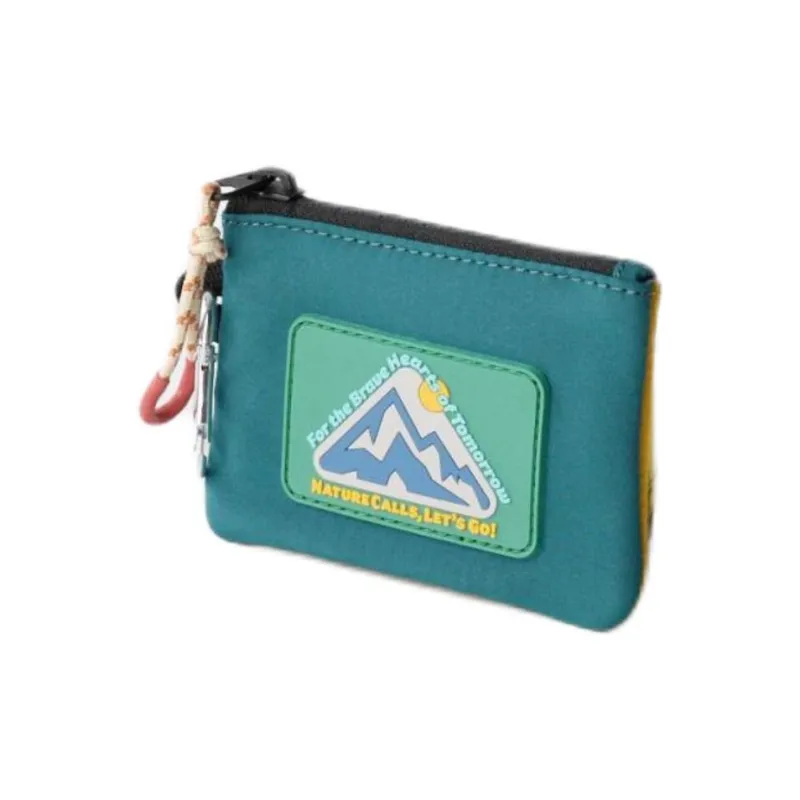ZARA Polyester Wallet Men's Green & Yellow-1