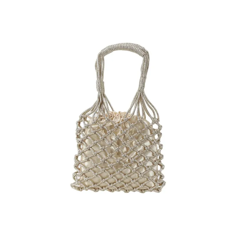 TWINSET MILANO Craft Handbag Women's Beige-1