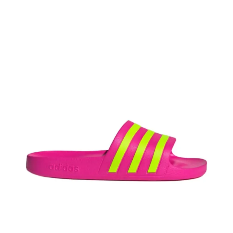 Adidas Women's Adilette Aqua Slide 'Shock Pink Solar Slime' Women's-1