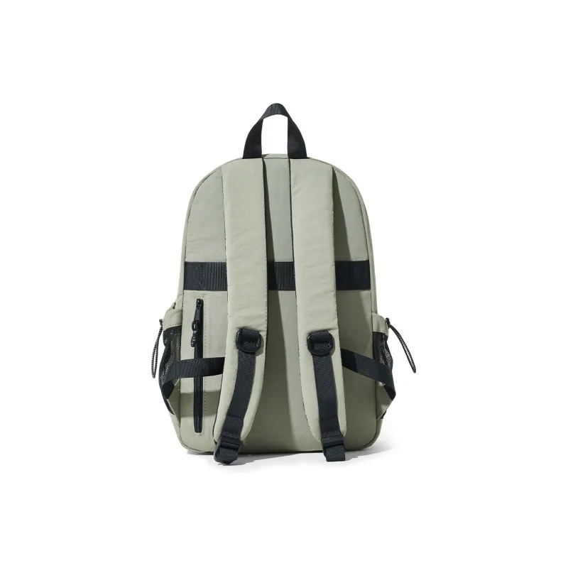 BOSTANTEN Fabric Backpack Men's Black/Green-9