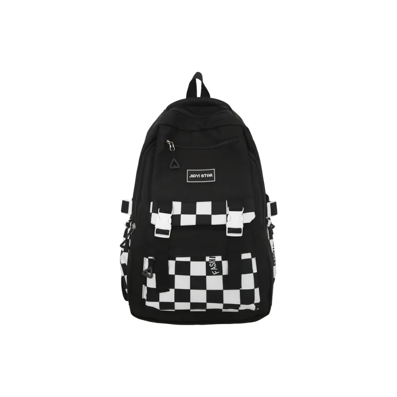 Yalu Nylon Backpack Unisex Multicolor-12
