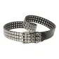 Black with Silver-Tone Buckle