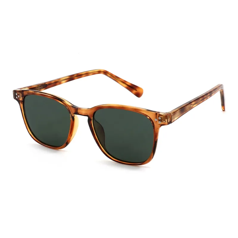 JEKA TR/Memory Plastic Round Sunglasses Unisex-5