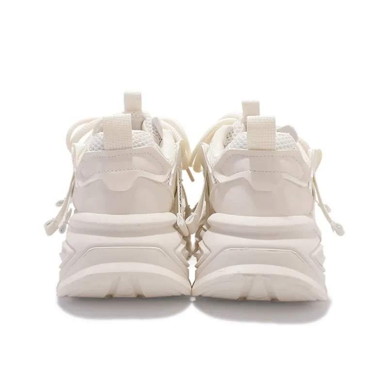 Miss Zhang Low Top Chunky Sneakers Women's Beige-3