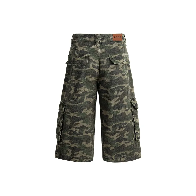 REDU Denim Shorts Unisex Camouflage-1