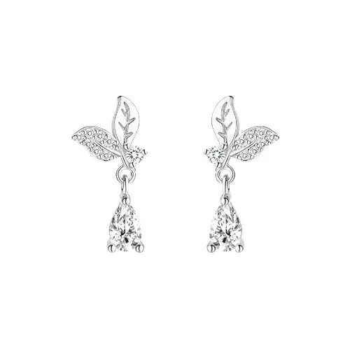DAWO 999 Fine Silver Stud Earrings Women's-0