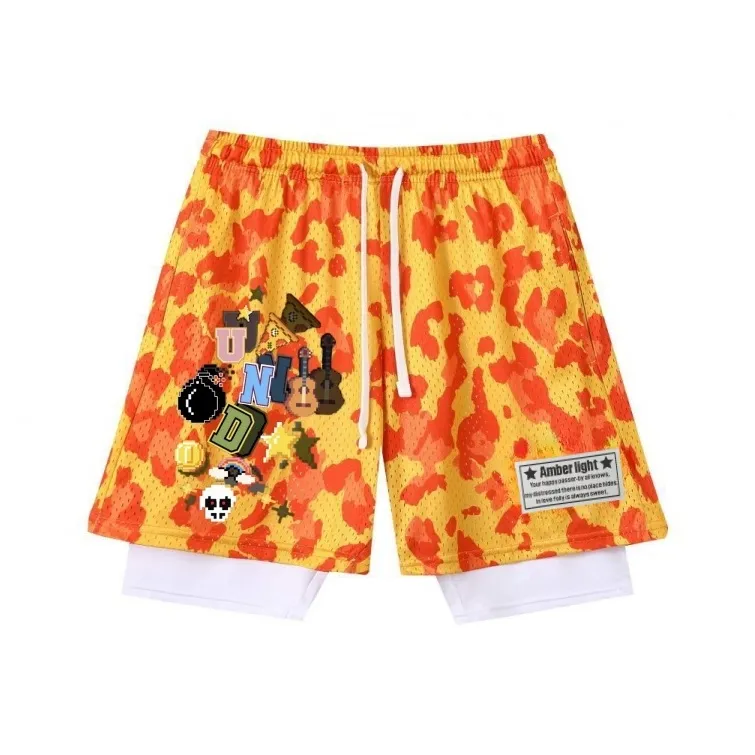 AMBER LIGHT Basketball Shorts Unisex-4