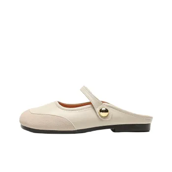 MADALLO Rubber Sole Odor Resistant, Abrasion Resistant Closed Toe Slippers Women's