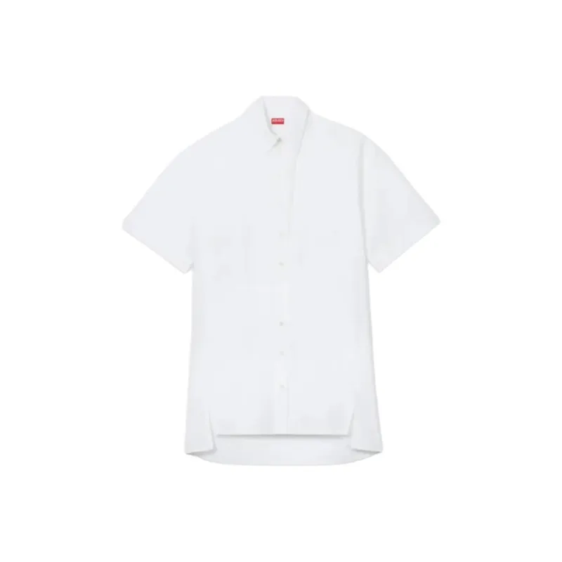 KENZO SS25 Short Sleeved Dress Women's White-0