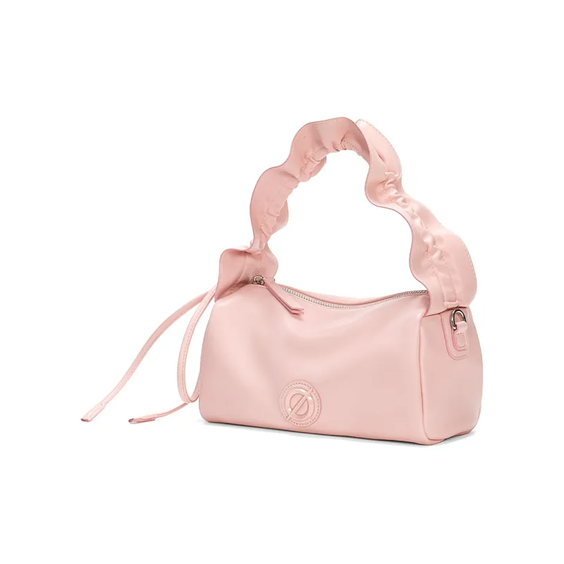 JELLYTOYBOY Cow Leather Cloud Cluster Lunch Box Bag One Shoulder Crossbody/Handbag Regular Women's Silver/Pink-9