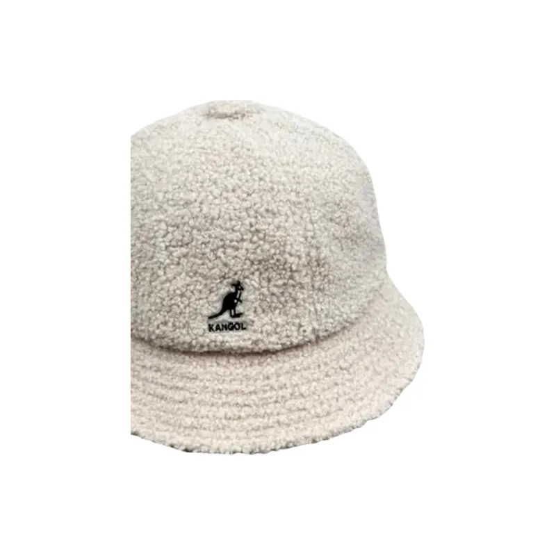 KANGOL Sheep Wool Bucket Hats Unisex White-1