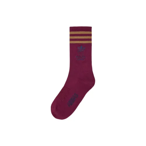 Adidas Originals x Brain Dead Mid Calf Socks Unisex 1 Pack Amazon Red/Desert Brown/Collegiate Marine Blue