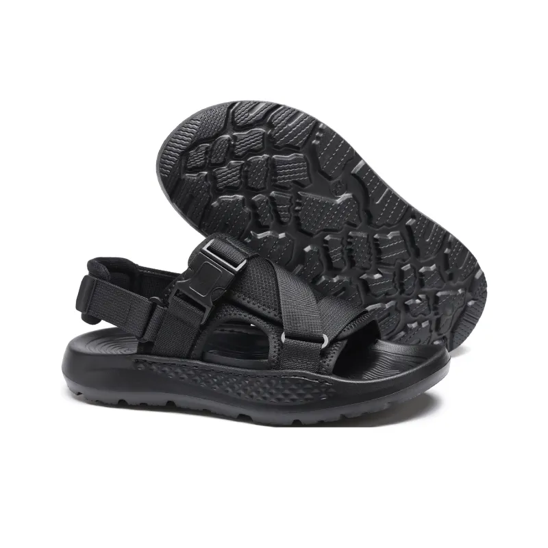 15 MINS Beach Sandals Men's Black-4