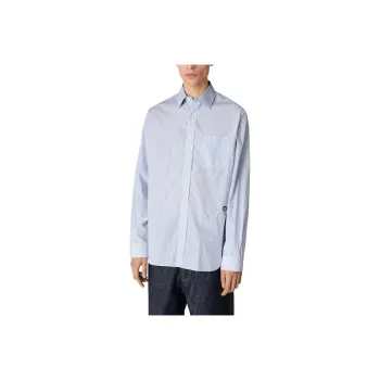 Bottega Veneta SS25 Shirt Men's Blue White