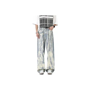 TINA GIA Jeans Unisex Blue White