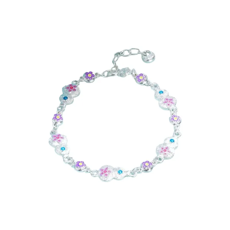 YINI Pure Silver 999.9 Bracelets Women's-5