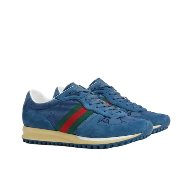 GUCCI Re Motion Low Top Casual Shoes Men's Blue-2