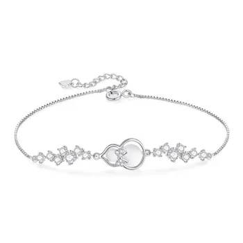 CHINA GOLD 999 Fine Silver Pure Silver Bracelets Women's