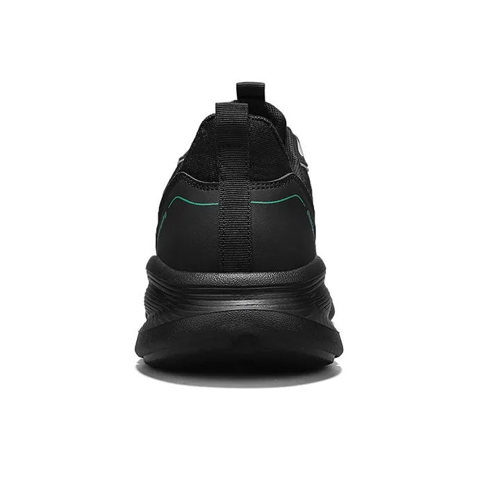 Binary Cushioning, Rebound, Lightweight, Anti slip Low Top Running Shoes Men's Black-3