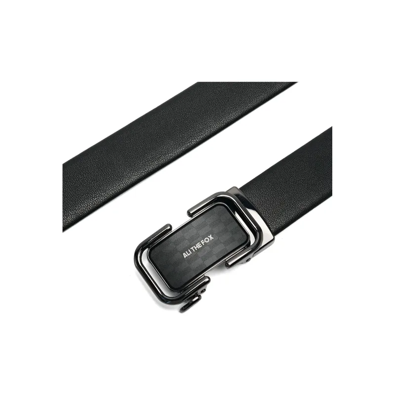 ALI THE FOX Zinc Alloy Leather Belts Unisex 3.5cm-4