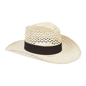 Borsalino Straw Top Hats Unisex Yellow