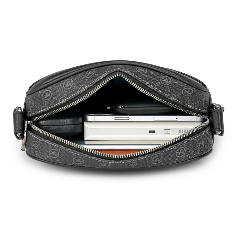 FAIRWHALE PVC Crossbody Bag, Shoulder Bag Regular Men's Black-4