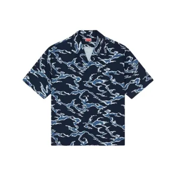 KENZO Shirts Men Blue