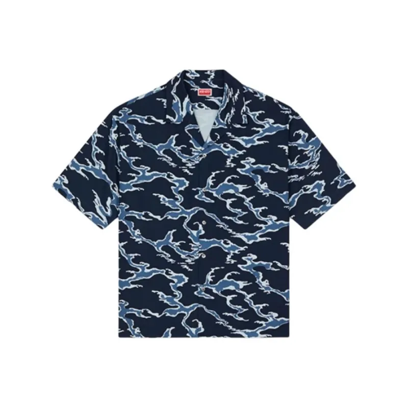 KENZO Shirts Men Blue-0