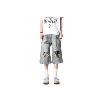 Glona Klio Denim Shorts Unisex Washed Blue