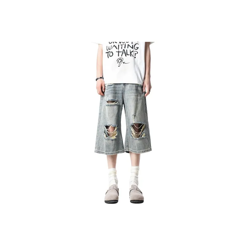 Glona Klio Denim Shorts Unisex Washed Blue-0